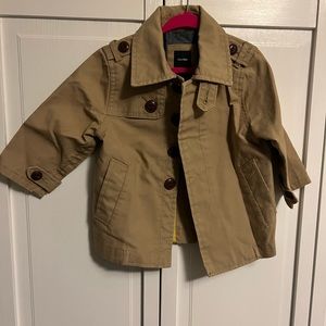 Baby Gap khaki trench coat size 12-18mos